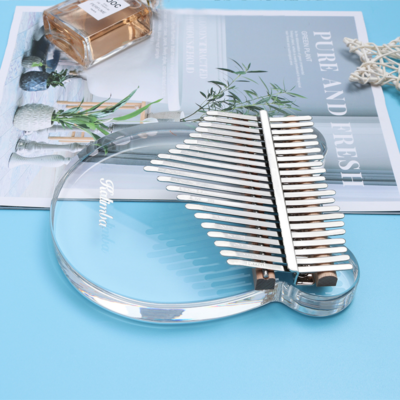 21 Toetsen Kalimba Acryl Duim Piano Helder Transparant Vingertoetsenbord Met Eva Case Muziekinstrument Voor Beginners