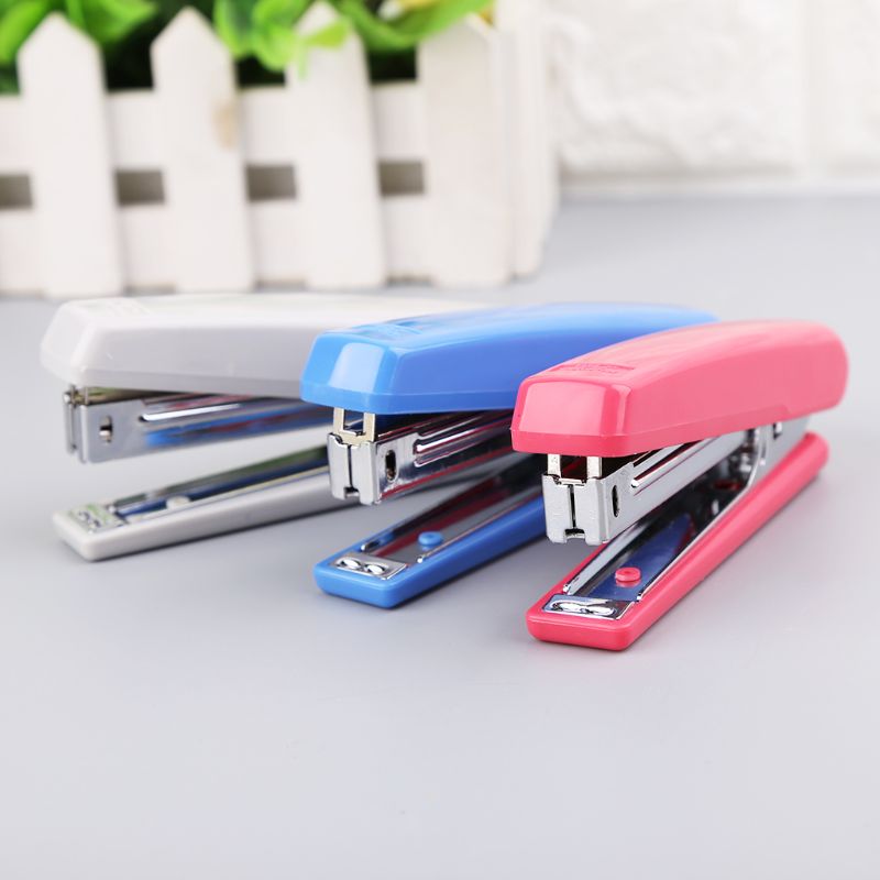 Portable Metal Manual Stapler Uses No.10 Staples Desktop School Office Supplies K5DB