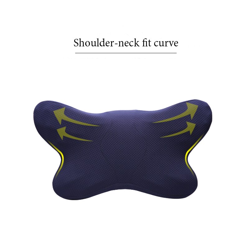 Almohadas de cama en forma de mariposa, almohada de espuma viscoelástica, Cervical, ortopédica, para el cuidado de la salud, de rebote lento para dormir