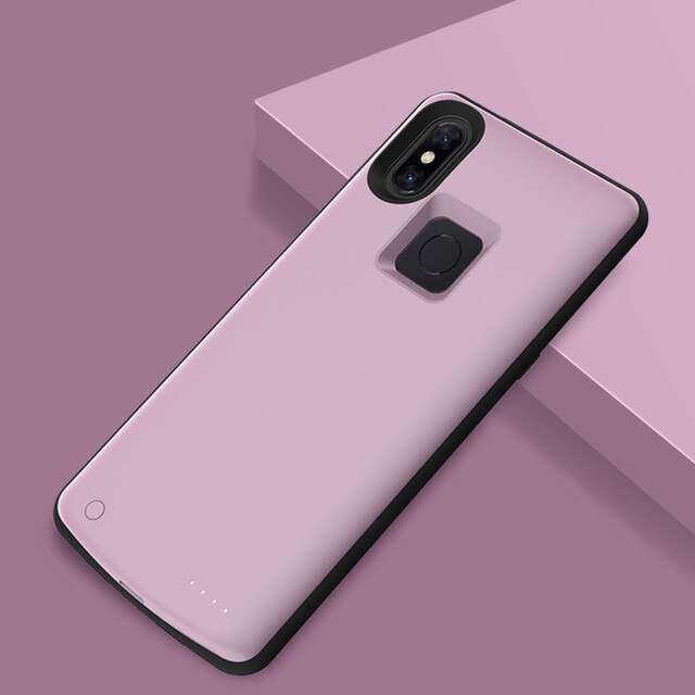 6500Mah Uitgebreid Telefoon Batterij Case Voor Xiaomi Mix 3 Backup Power Opladen Cover Voor Xiaomi Mix 3 Draagbare Batterij charger Cover: Rose Gold For Mix 3