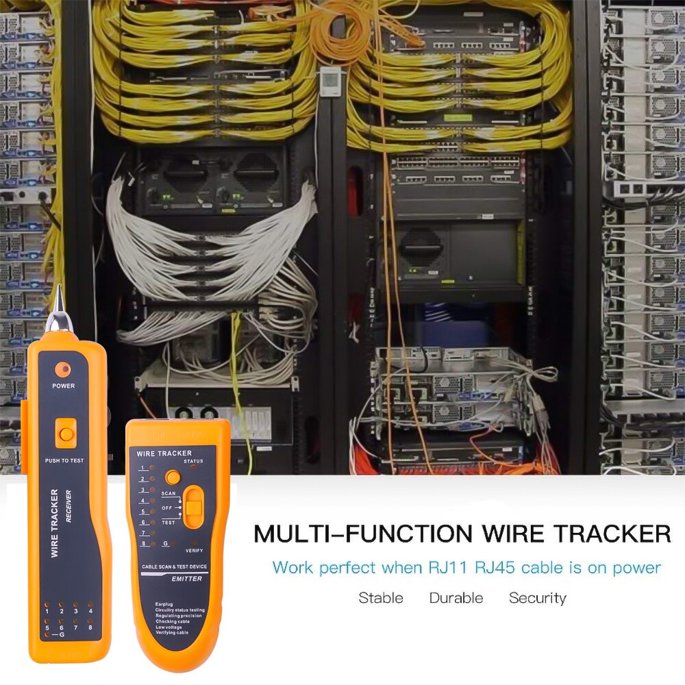 Kebidumei cabo de rede rj11 rj45 cat5 cat6, detector e localizador de linha, rastreador de fio, toner, ethernet, lan