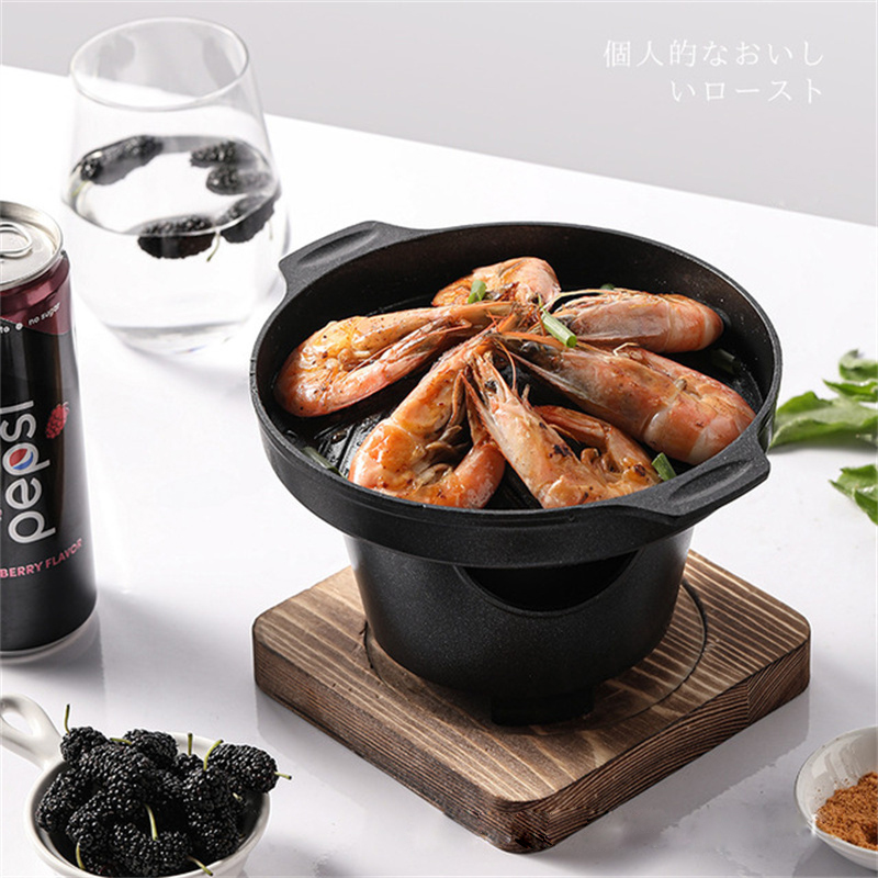 mini grill w stylu koreańprzejrzeć piec alkoholowy jedna osoba w domu bezdymny grill na zewnątrz grill piekarnik płyta pieczenia kuchenka mięwięc