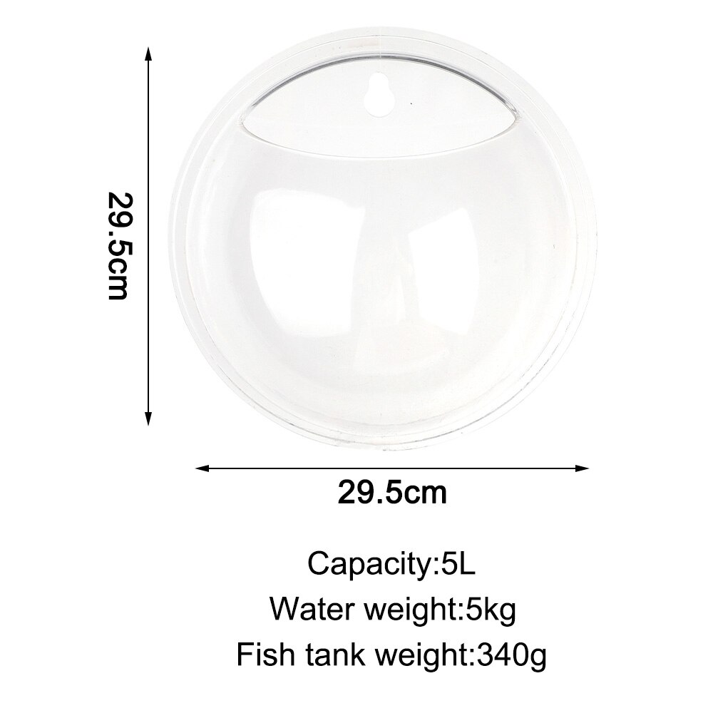 Pecera de plexiglás acrílica colgante para pared, pecera para acuario, productos para mascotas acuáticas, pecera de montaje en pared para peces Betta