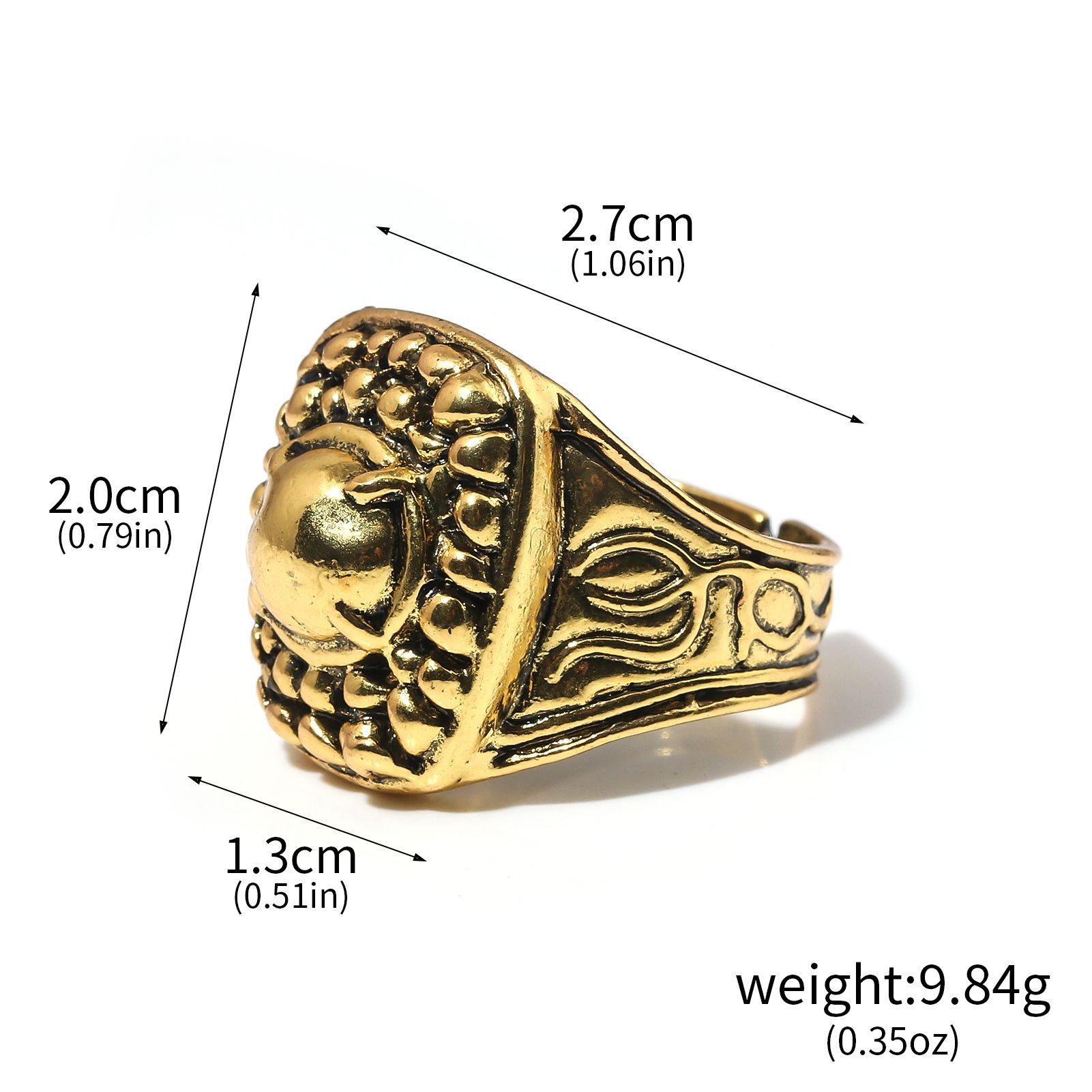 Game Dark Souls Ring Black Red Sapphire Vintage Style Ring Adjustable Metal Rings For Women Men Cosplay Jewelry Accessories: black