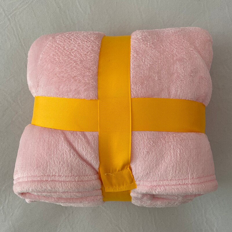 Zimowe ciepłe TV kieszonkowe koce z kapturem dorośli szlafrok sofa przytulny koc bluza stałe pluszowe koralowe koce polarowe znosić: różowy