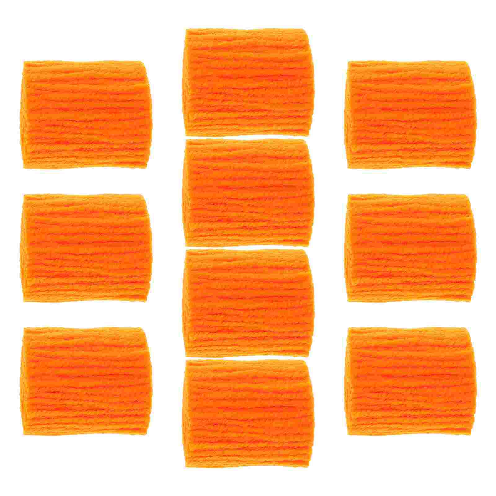 10 Rolls Yarns Hook Rug Yarn DIY Crochet Hook Knotted Rug Yarn for Children Crafters: Orange