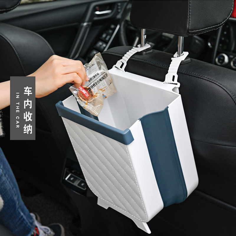 7L Folding Garbage Can Kitchen Dry&Wet Garbage Classification Garbage Bin Wall Mounted Trashcan Bathroom Toilet Waste Storage