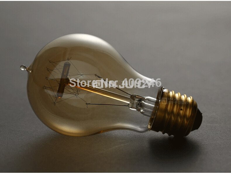 Filamento de carbono Vintage para Loft, bombillas incandescentes antiguas de 40 vatios, para Bar y cafetería, A19, E27