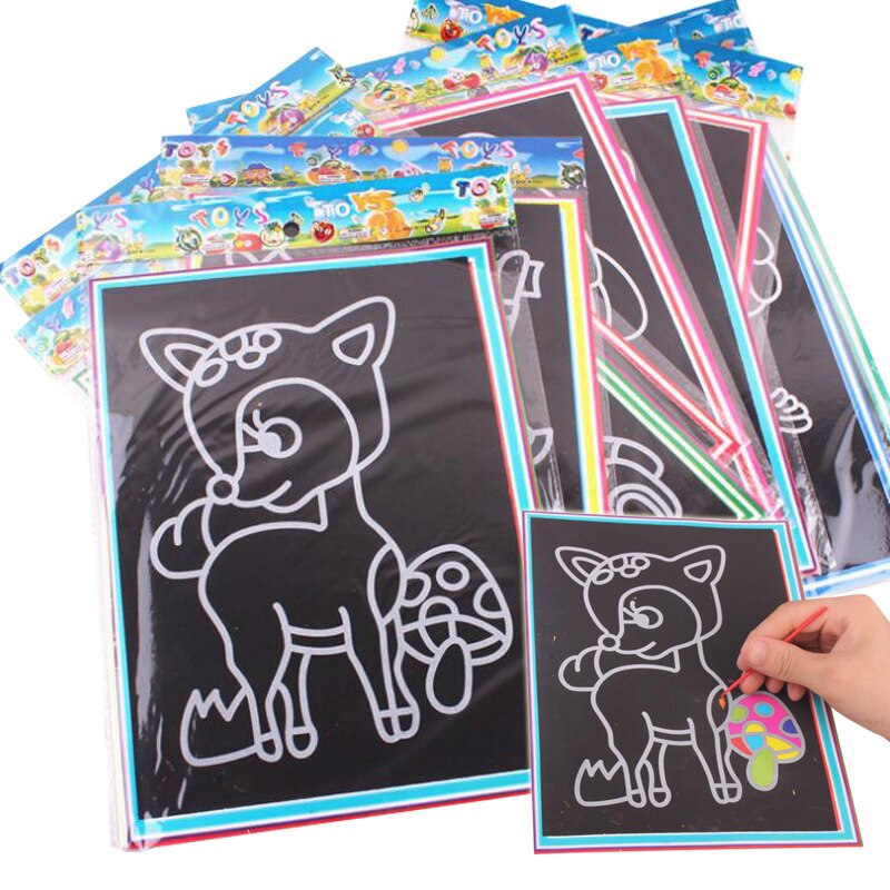 Bambini Giochi Di Disegno Set Pittura Del Mestiere Giocattoli Educativi di Apprendimento Precoce Giochi Di Disegno Per I Bambini di compleanno Regalo Di Natale GYH