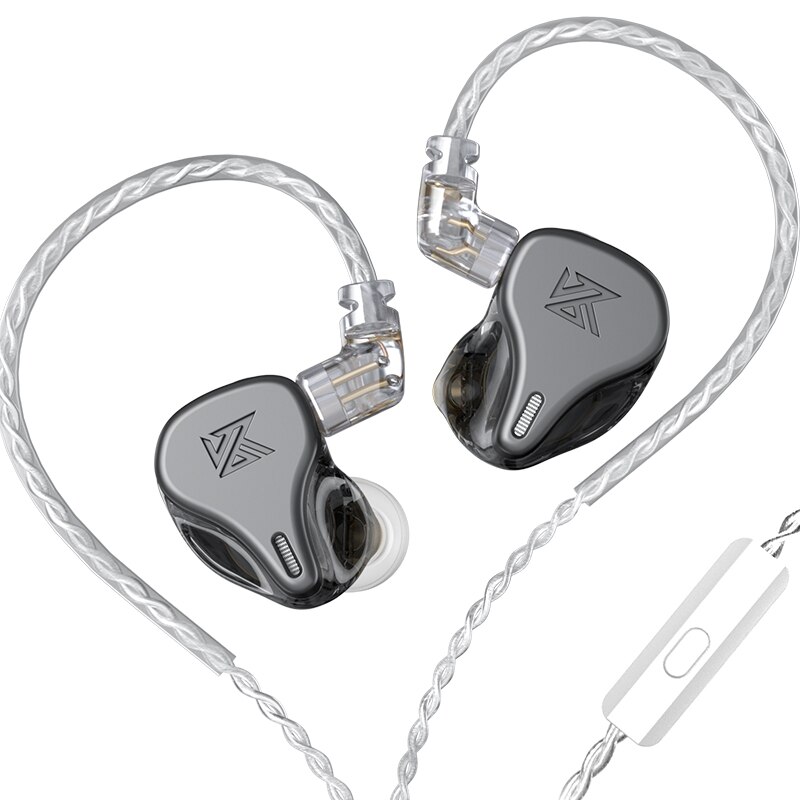 Newest KZ DQ6 3DD Dynamic Drive Unit In Ear Earphones HiFi Music Sports Headset With 2PIN Silver-plated Cable KZ EDX ZSN PRO ZSX: WHITE