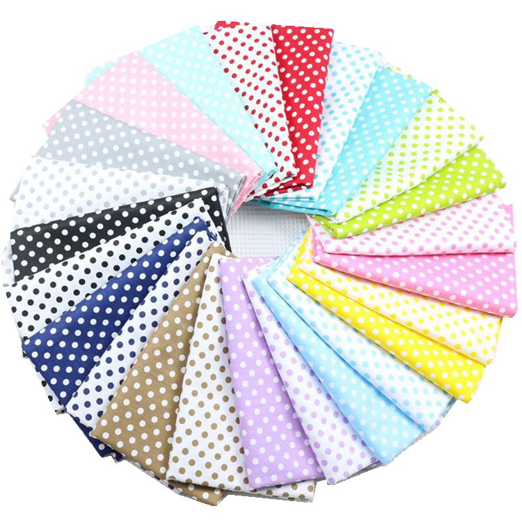 Stippen bedrukte 100% katoenen stof per meter, doe-het-zelf patchwork, dekbeddoek, beddengoed deken, laken, kussen decor, dikke quilt, Tilda