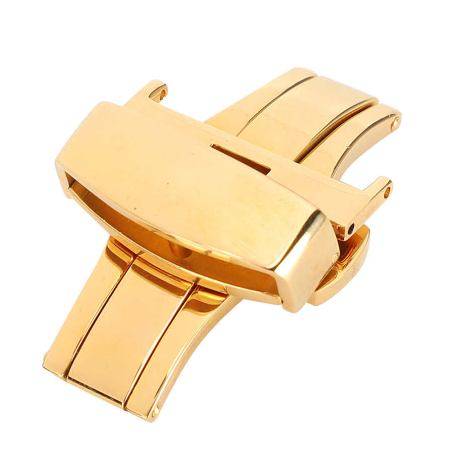 Horloge Case Horloge Geschenkdoos Rvs Horloge Sluiting Horlogeband Sluiting Vervanging Accessoire Goud Voor Horloge Opslag: Golden 22mm