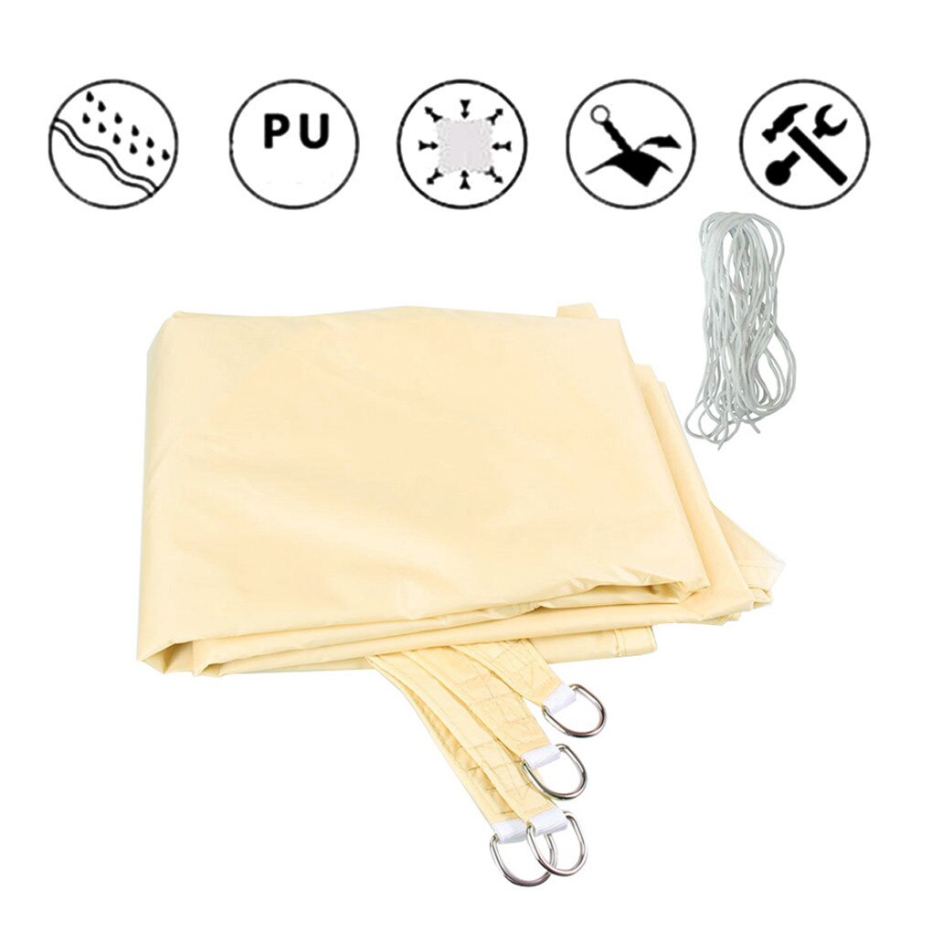 Waterproof Awning Polyester Outdoor Garden Courtyard Patio Shelter Summer Sun Protection Rain Cover Awning UV Protection
