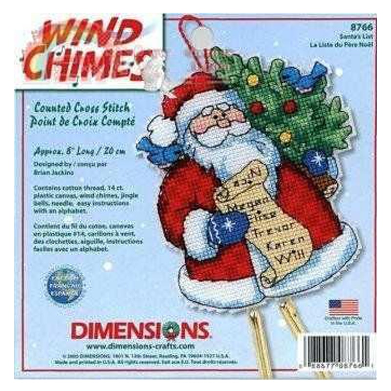 Top Mooie Verkoop Telpatroon Wind Chime Kerstman Kerstman Kerstboom Ornament Ornamenten Dim 08766