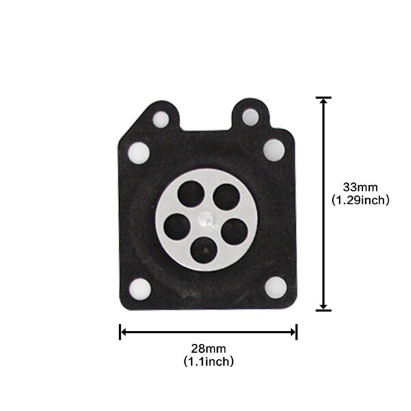 Carburetor Parts Chainsaw Carburetor Membrane Pads Repair Parts Metering Diaphragm Gaskets for Zama Chainsaw Carburetor 2500/380
