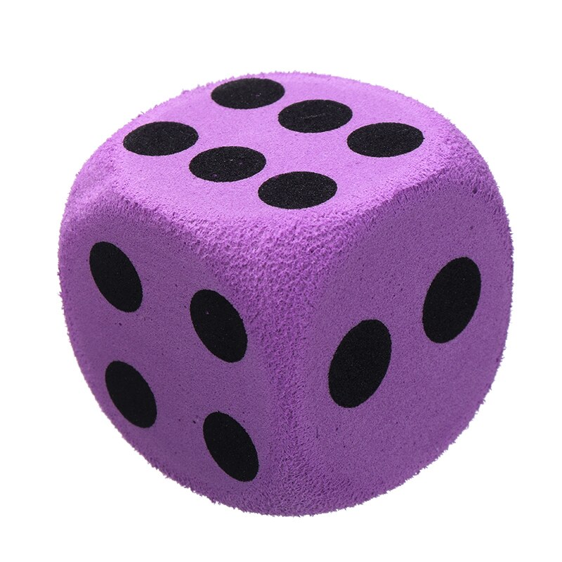 1pcs Sponge Foam Dot Dice Playing Dice for Math Teaching Vent Camping Hiking Playing Dice 3.8*3.8*3.8cm