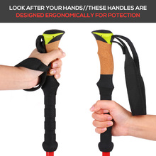 Trekkingstok, reisklimgereedschap, opvouwbare wandelstok, lichtgewicht wandelstok voor trekking, kamperen