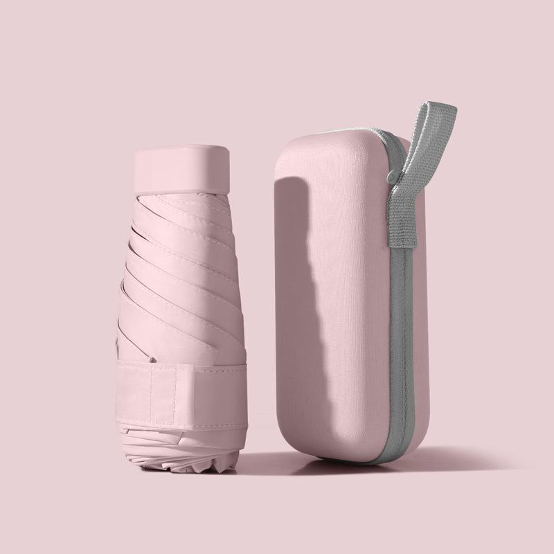 Xiaomi-Mini paraguas Ultra compacto con revestimiento negro, bolsillo portátil, sol, lluvia, doble uso, ligero, de viaje, para mujeres y hombres: Multicolor