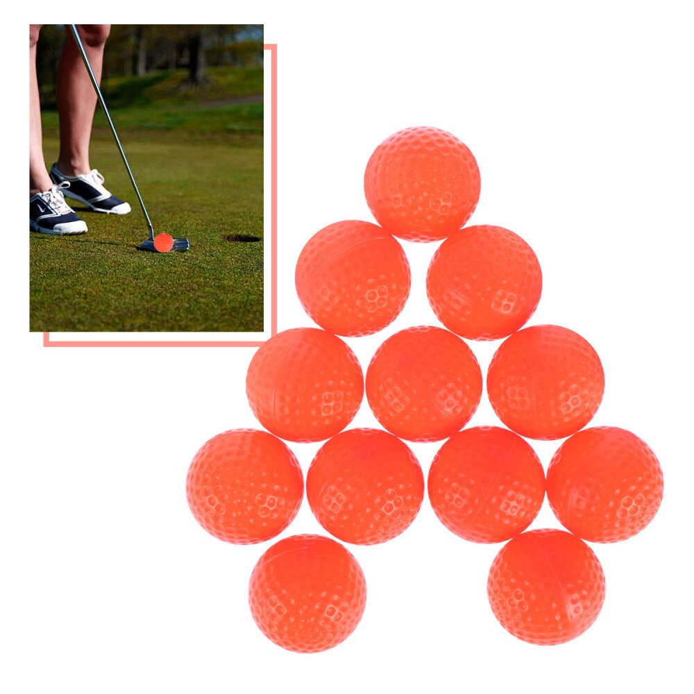 12pcs Useful PU Foam Golf Balls Exercise Field Balls Indoor Practice Training Aids for Training Practical