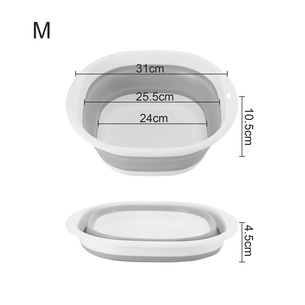 Multifunctionele Folding Wastafel Draagbare Lichtgewicht Opknoping Inklapbare Schotel Reizen Wandelen Camping Picknick Schoonmaken Tool: M