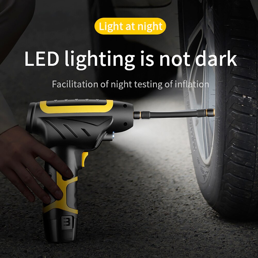 Rechargeable Cordless Intelligent Digital Car Tire Air Inflator Air Hawk Pro Automatic Cordless Tire Inflator