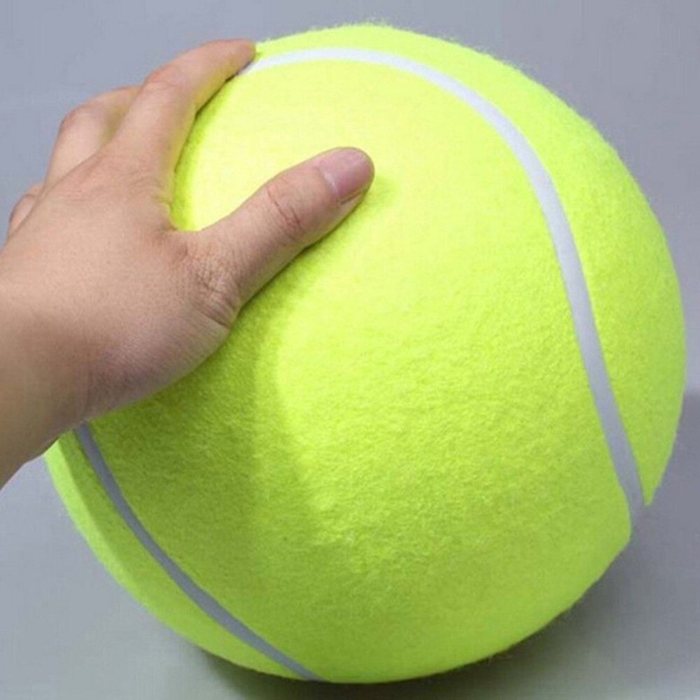 TSAI 24cm Tennis Ball Giant Air Inflation Tennis Ball Outdoor Sports Indoor Toy Signature Mega Jumbo Kids Toy Ball