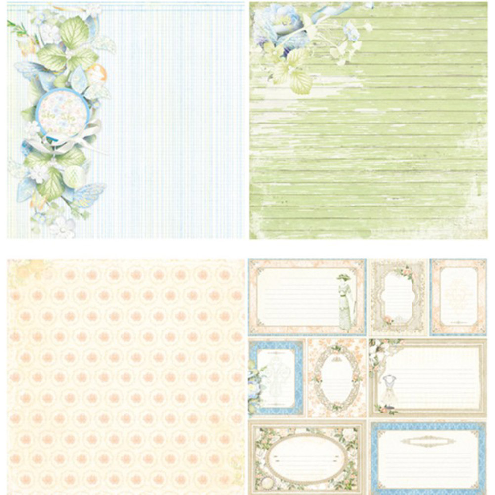 Pack of 24 Scrapbook Paper DIY Decorative Background Backing Paper Pads for Scrapbook Greeting Card Album Box