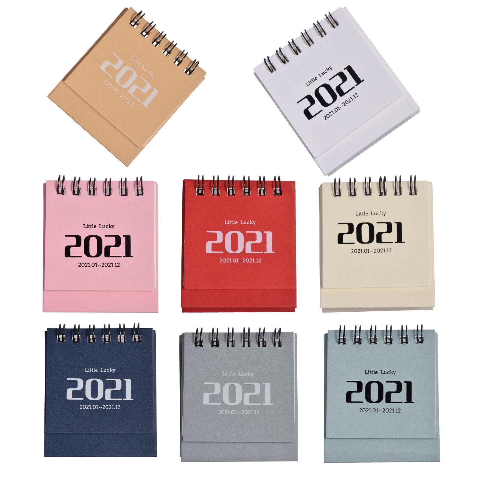 Mini Calendars Small Desk Calendar Convenient Daily Schedule Table Planner Yearly Organizer Office School Supplies