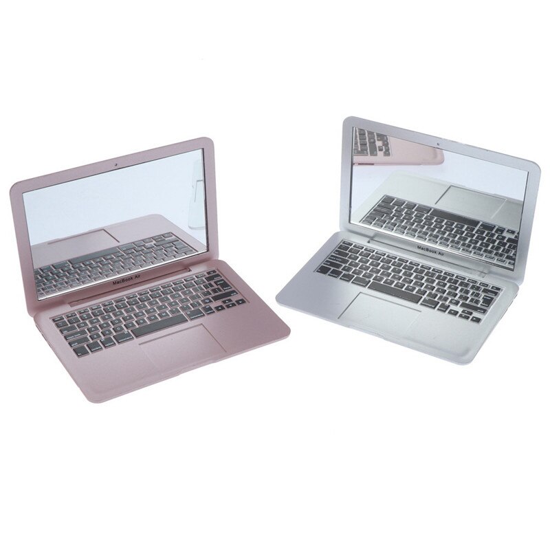 Eitelkeit Spiegel machen-hoch Mini Tasche Laptop Spiegel Computer Glas Frauen Mädchen Kreative Hause Dekorative Spiegel 1Stck