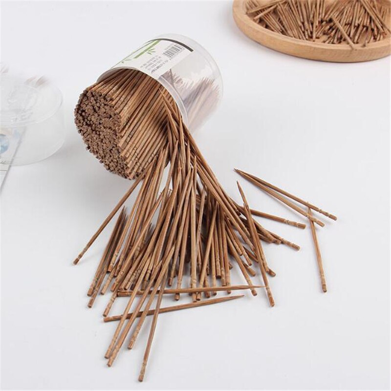 800 stuks/partij wegwerp tandenstokers van hout voor thuis, restaurant, hotel, servies, decoratie, gereedschap