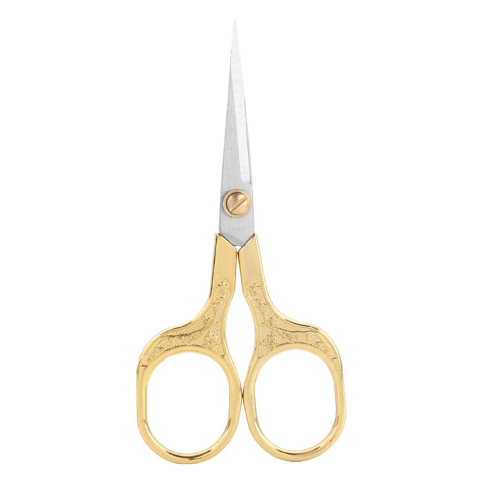 Europese Retro Gouden Schaar Classic Craft Rvs Naaien Tailor Schaar Naaien Stof Cutter: Gold