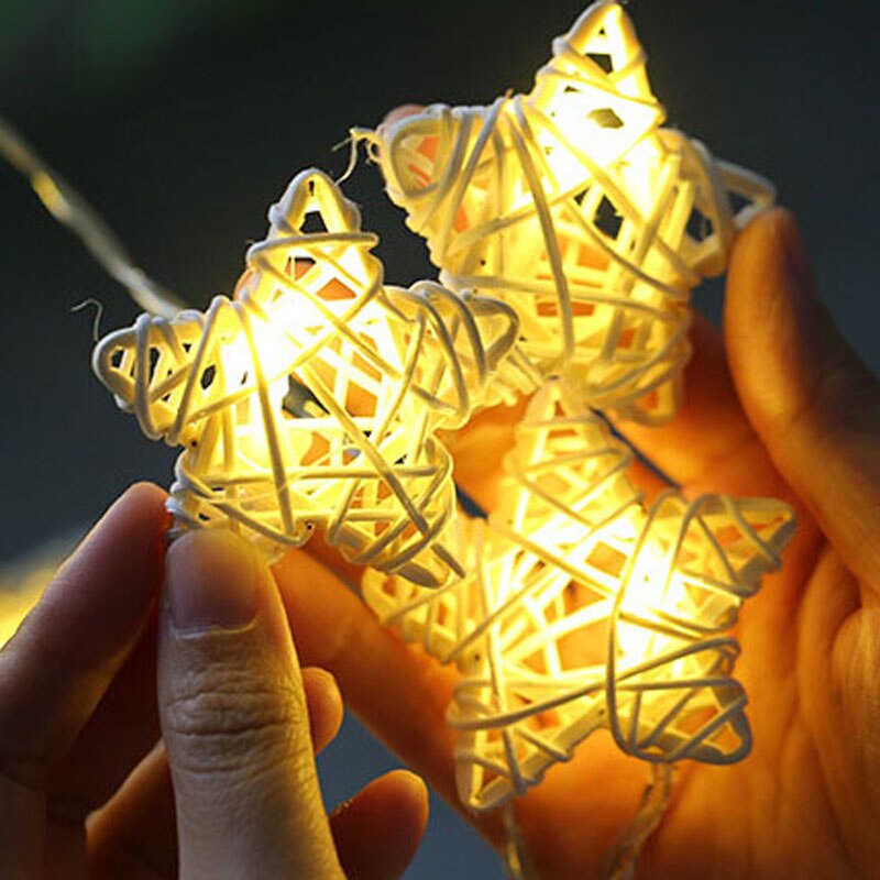 LED Cotton String Fairy Lights Room Ins Decoration Bedroom Night Light Festival Party Tree Rattan Handmade String Light