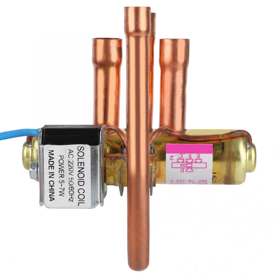 Air Conditioning Electromagnetic Four Way Reversing Valve Air Conditioner Hydraulic Valve Replacement Parts