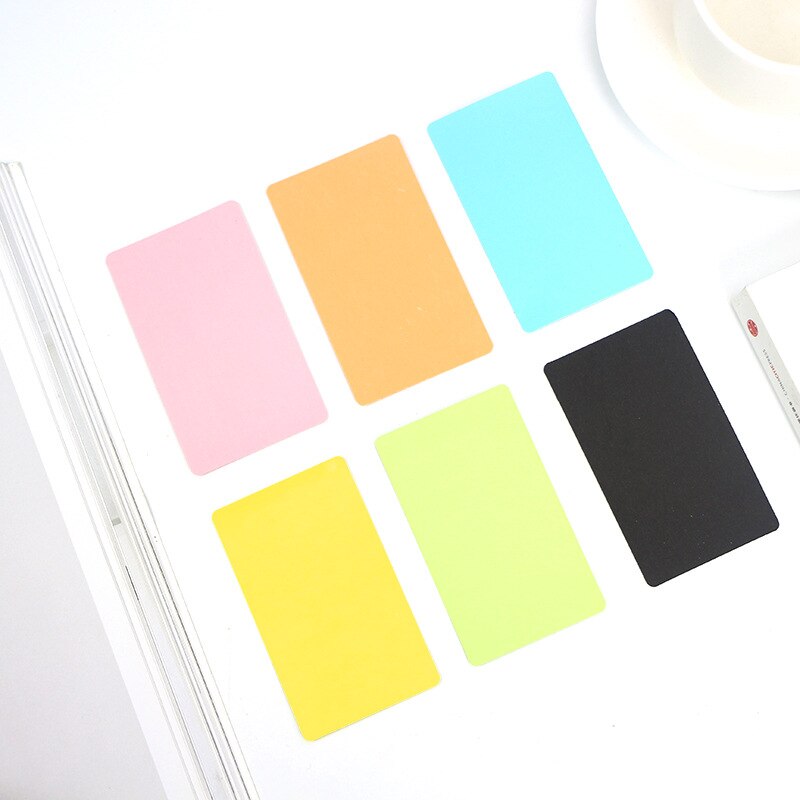 100pcs/box Color Word Card Blank Kraft Paper Handwritten Card Message Thank You Cards Label Bookmarks Learning Cards