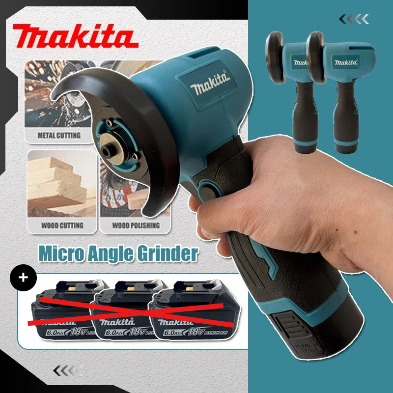 Makita mini 19500 rpm kulmahiomakone johdoton ladattava käsikäyttöinen hiontakiillotushiontaleikkauskone sähkötyökalu