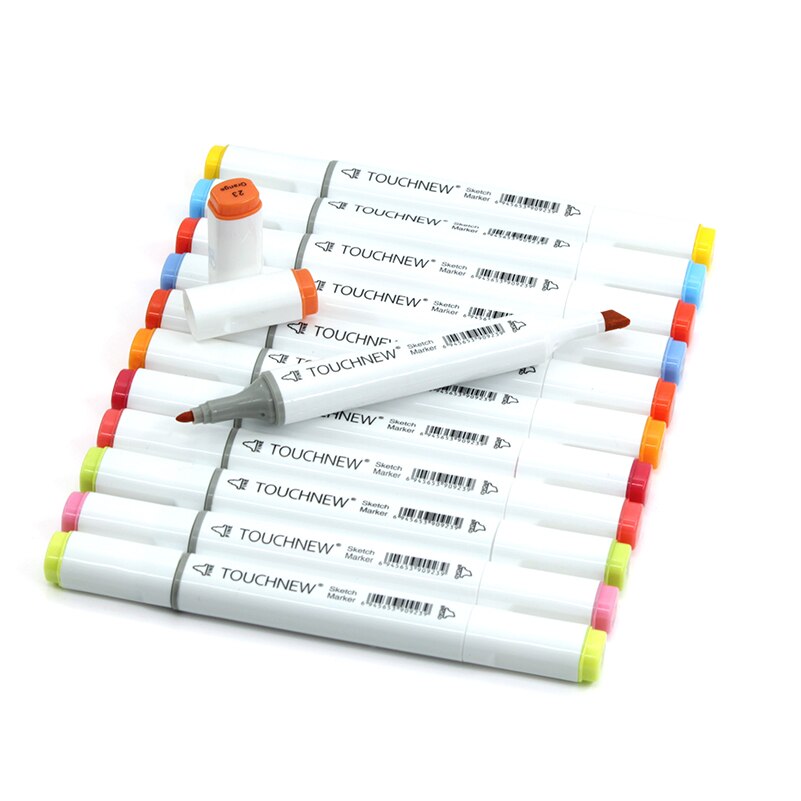 TOUCHNEW 36/48/72/108 Colors Marker Pens with Double Tips for Drawing Coloring Sketching Markers Painting Manga