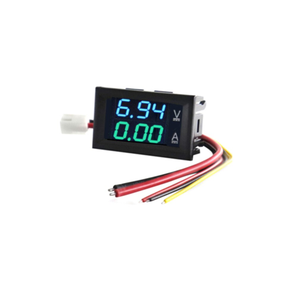 DC 100V 10A Voltmeter Ammeter Blue + Red LED Amp Dual Digital Volt Meter Gauge: BLUE-GREEN