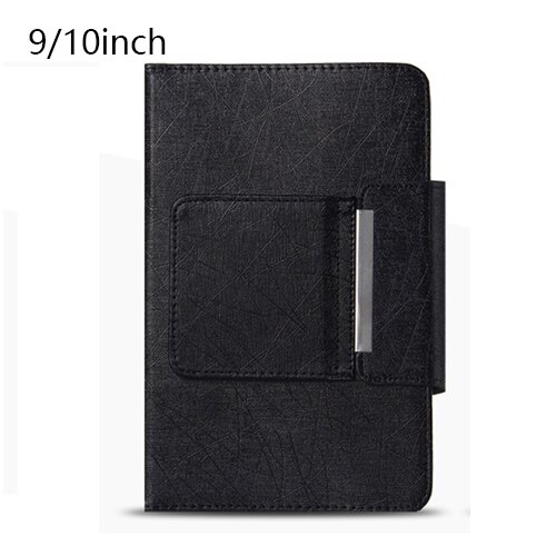 Teclado inalámbrico Bluetooth para tableta Funda de cuero PU funda con soporte para Pad 7 8 pulgadas 9 10 pulgadas para IOS Android Windows: Plata