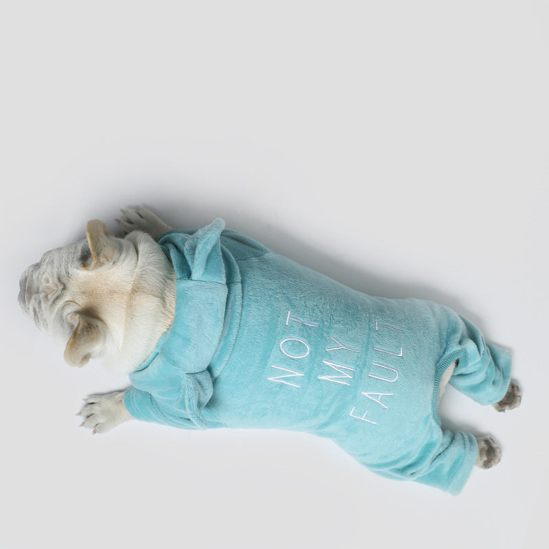 Ropa de invierno para perro Bulldog francés, sudaderas cálidas para cachorro, Chihuahua, Pug, Mono para mascotas, Disfraces para perros pequeños y medianos