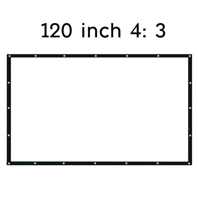 Movie Curtain Projection Screen Movie Cloth Practical Durable Portable Polyester Moisture Proof Home Shade Sail Shelter: Style 10