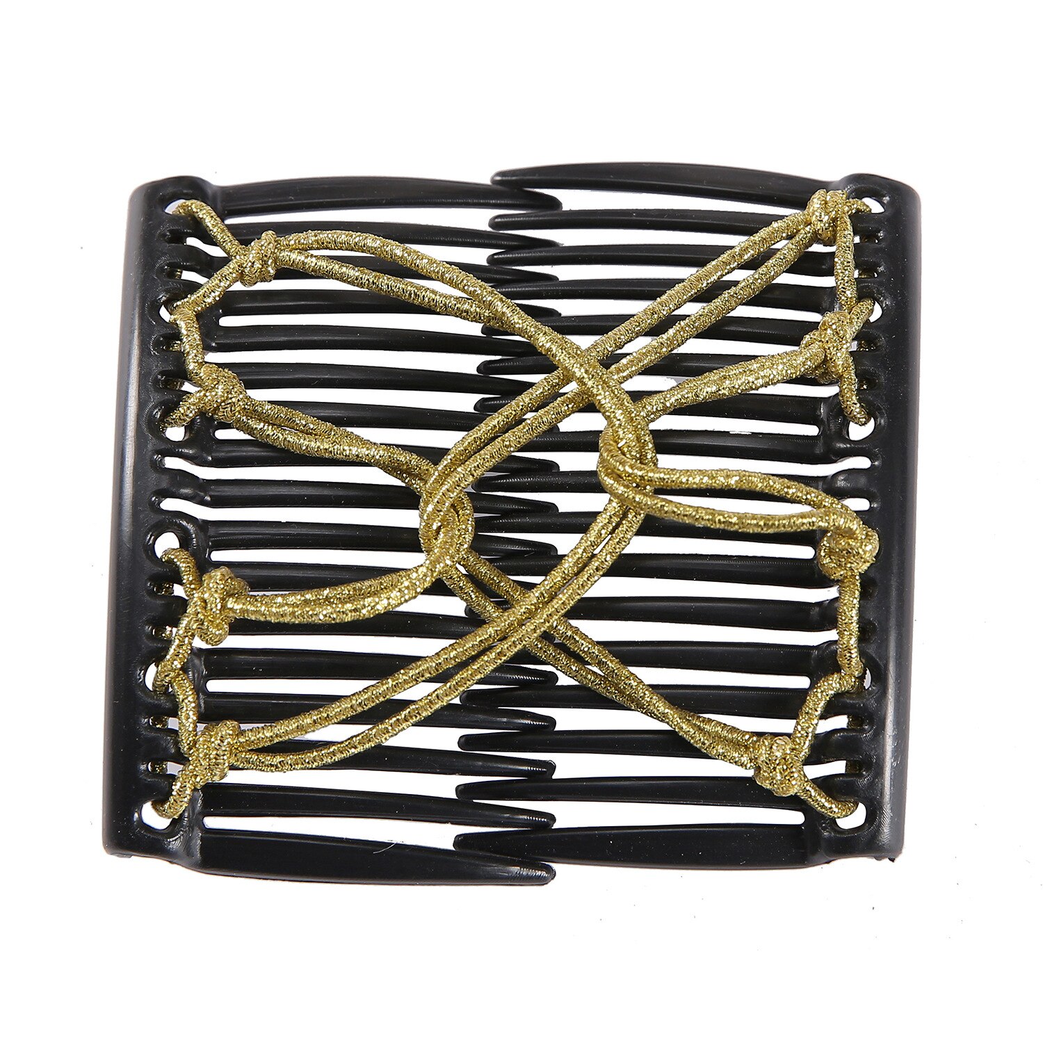 Mode Haarkam Klauw Broodje Dames Magische Kralen Elastische Dubbele Bands String Haarspeld Tool Paardenstaart Haaraccessoires Kapselbanden: green