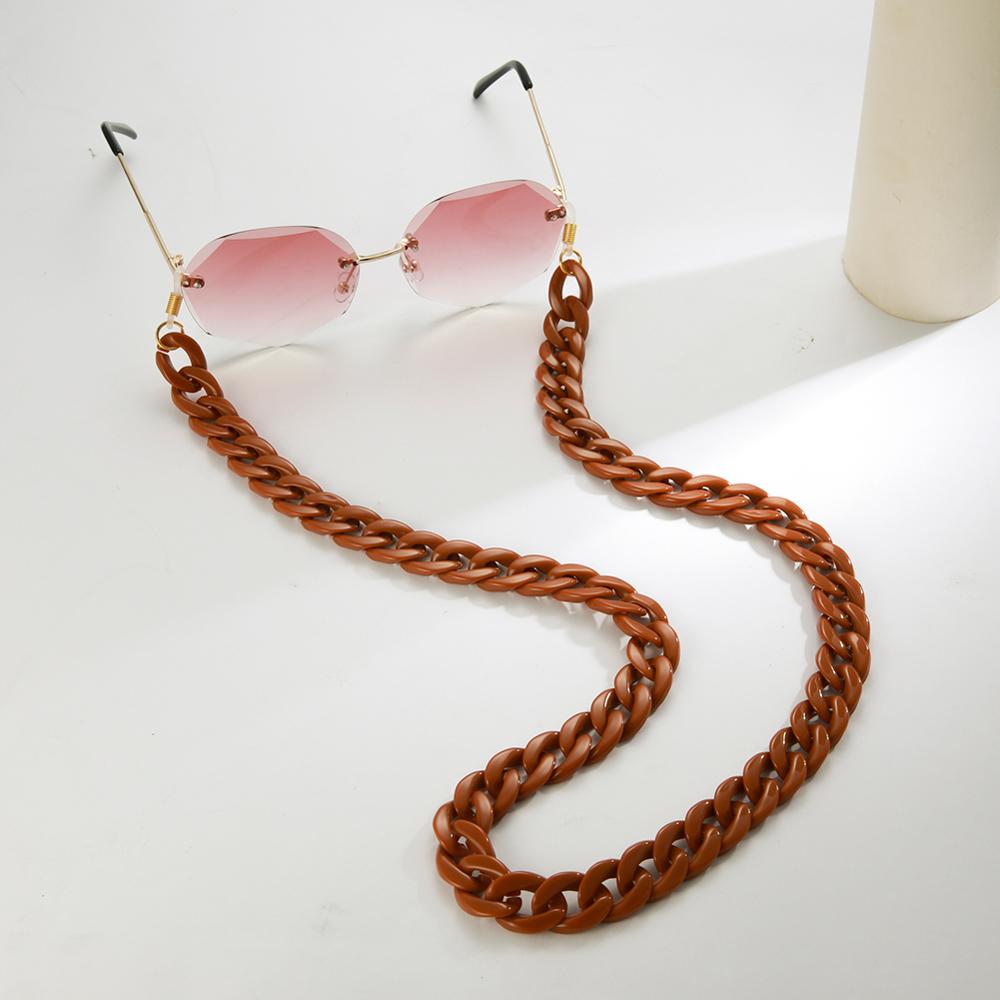 Hot Occhiali Da Sole in Acrilico Catene Donne Occhiali Da Lettura Appeso Catena del Collo Della Cordicella Cavo di Occhiali Occhiali Corda Cinturino in Regalo per le Ragazze