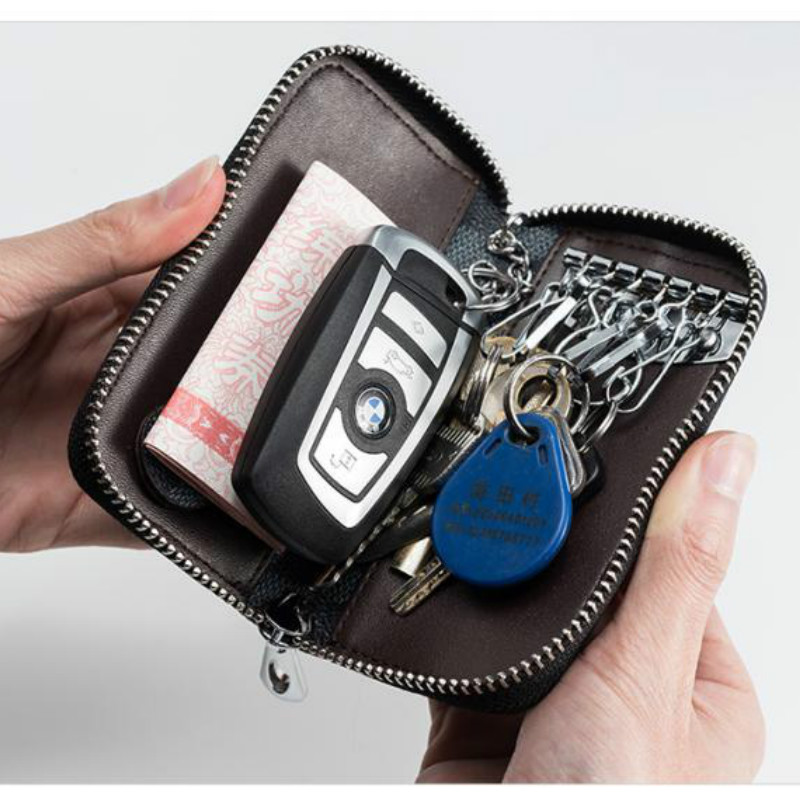 Porte-clés de voiture/pochette porte-monnaie universel porte-clés grande capacité hommes/femmes multi-fonction petit/Long portefeuille
