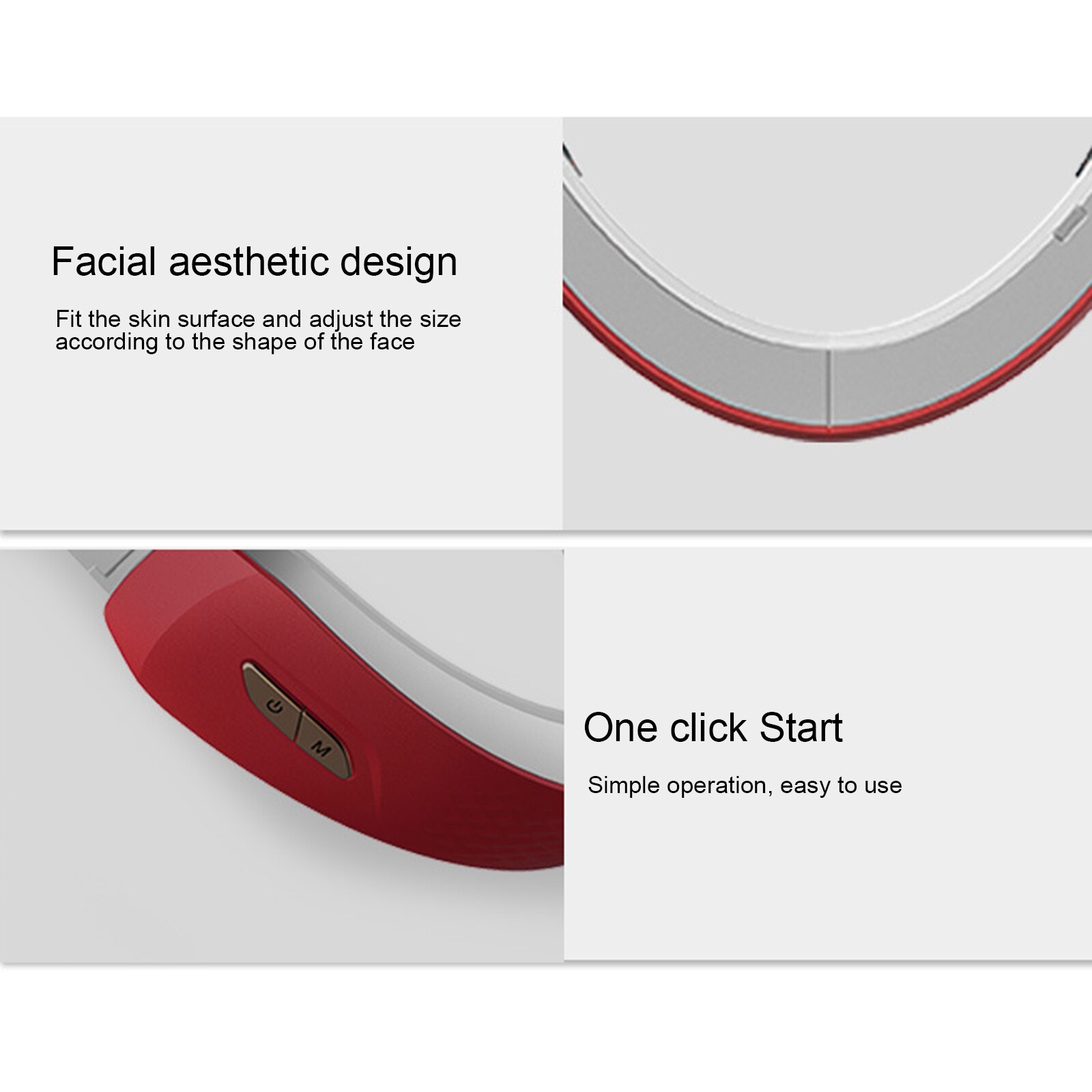 Vibration Massage Jawline Shaper Smart Remote Control Bluetooth Face Chin Slimming Device Health99