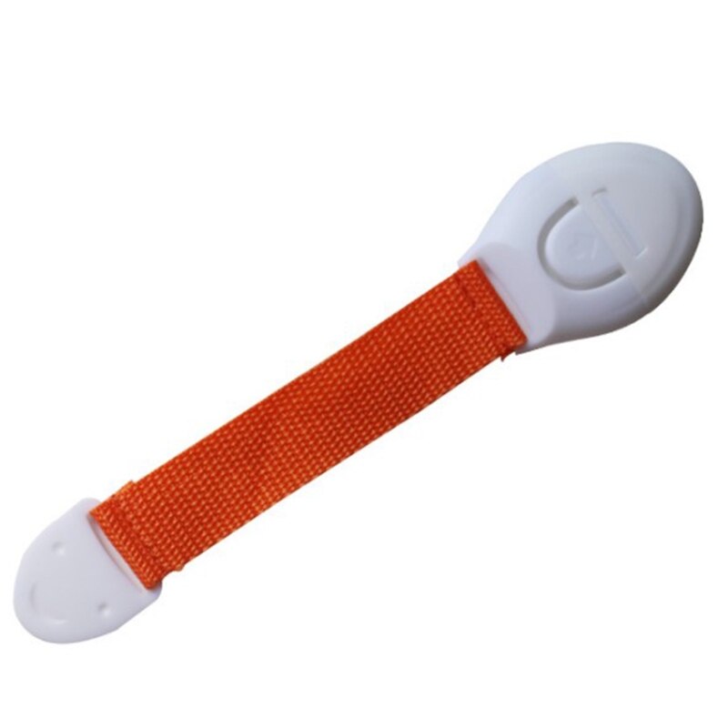 10 Pcs Child Safety Locks Soft Woven Straps Plastic Security Lock Infant Baby Protection for Door Cupboards Fridge Drawer Cabine: Red
