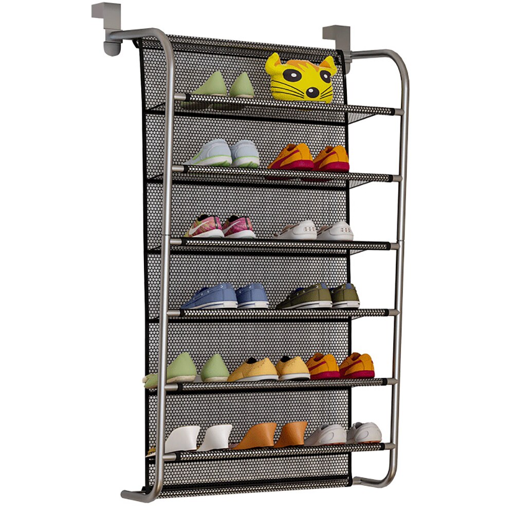 36 Pair Over Door Hanging Shoe Rack 10 Tier Shoes Organizer Wall Mounted Shoe Hanging Shelf For Home Dormitory Shoes: 7