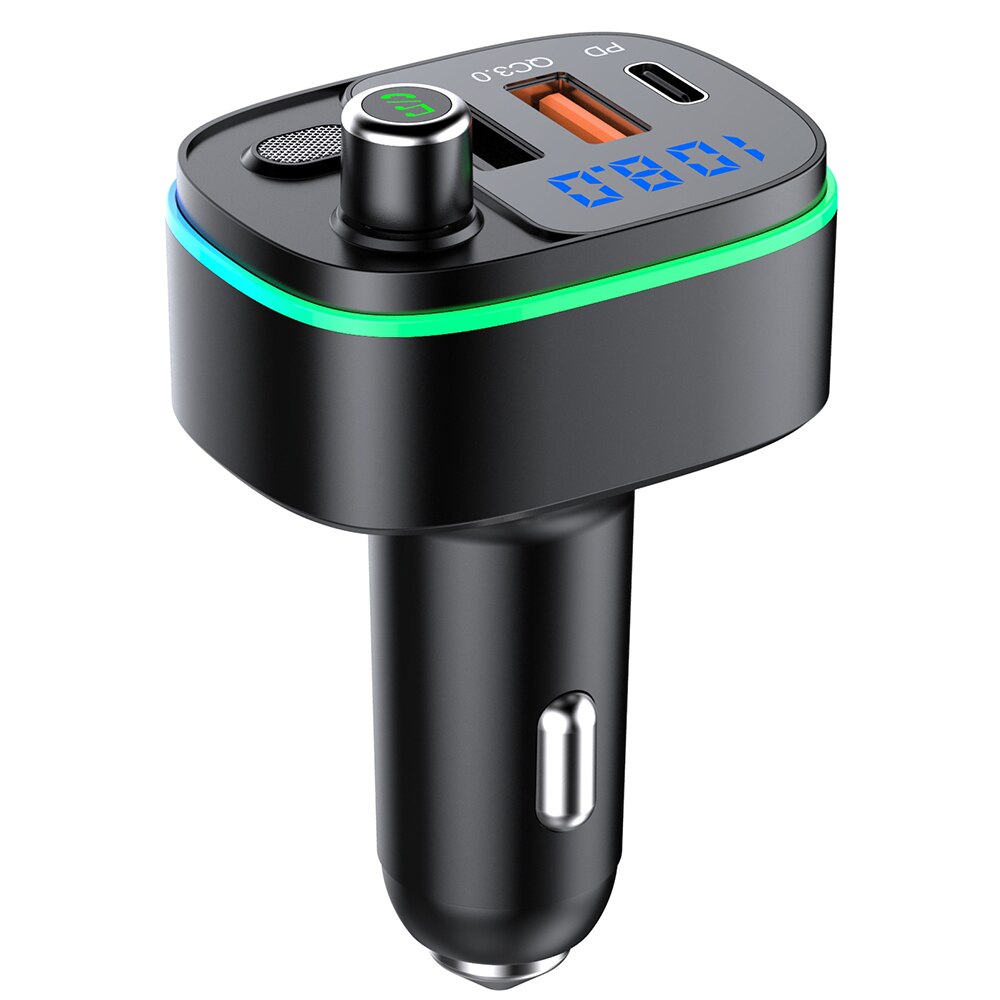 Bluetooth-fähiges autoradio mit  mp3- player-player, verlustfreier bluetooth-telefonie, schnellladefunktion,  qc3.0 steckplätze für sd-karte und usb-stick