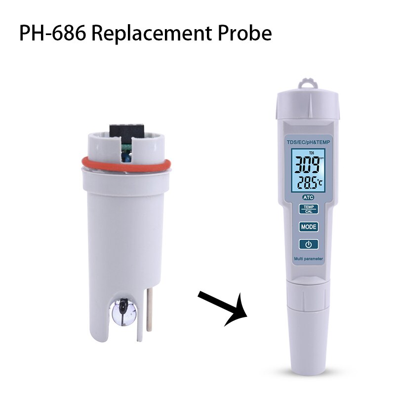 Vervanging Elektrode Ph Orp Meter Probe Collection Water Acidometer Ec Tester Onderdeel Instrument Voor Aquarium: PH-686P