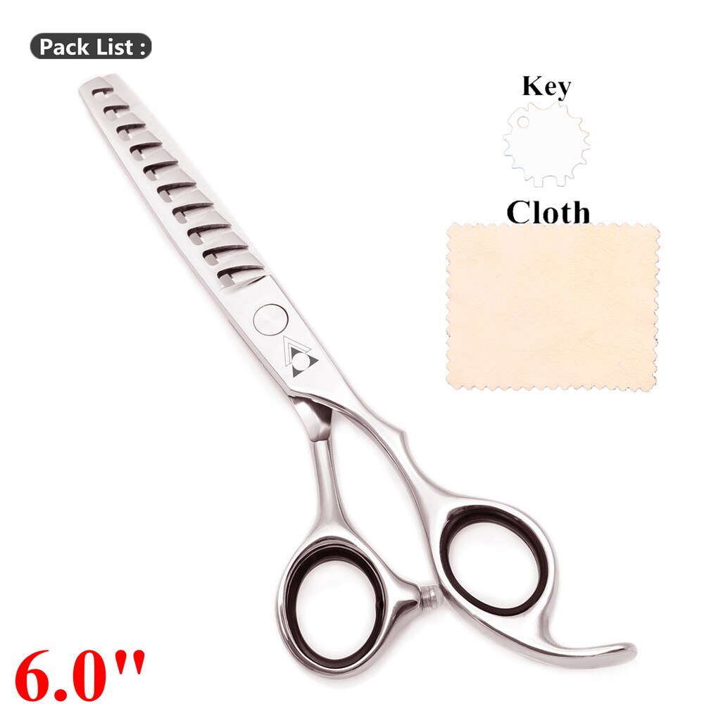 6.0 Professionele Haar Schaar Haar Knippen Schaar Dunner Kappersscharen 440C Kapper Gereedschap Kapper Scharen 2000 #: 2000 10T Ya  6.0