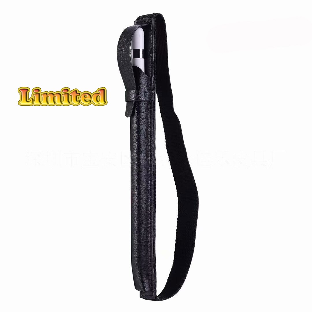 Leren etui voor apple pencil 1 2 hoesjes houder stylus touch pen hoes beschermhoes voor ipad anti-verlies tas: Beperkte b